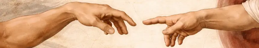Touching a candle in a gift-ready setting